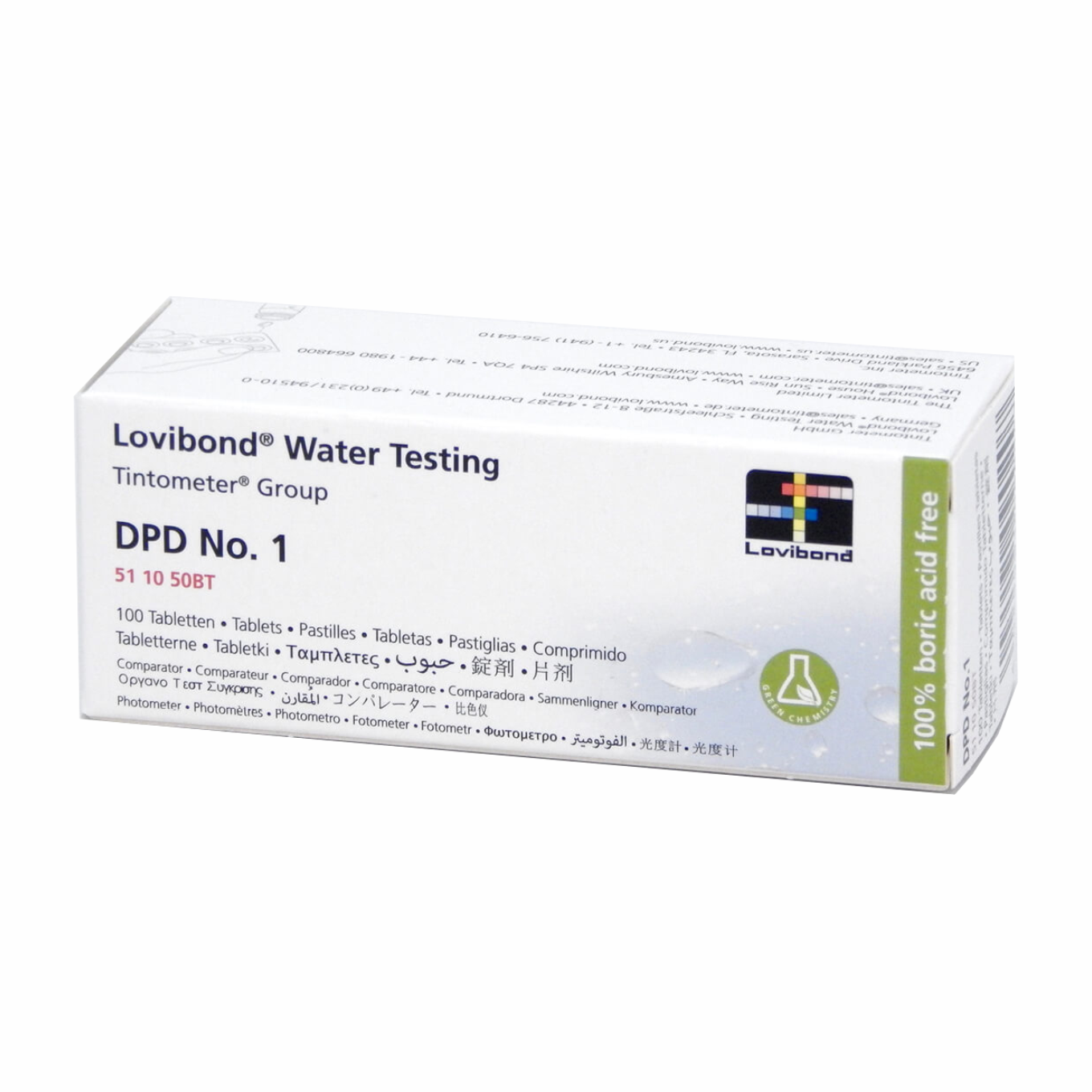 Reactivo DPD N°01 en pastillas LOVIBOND