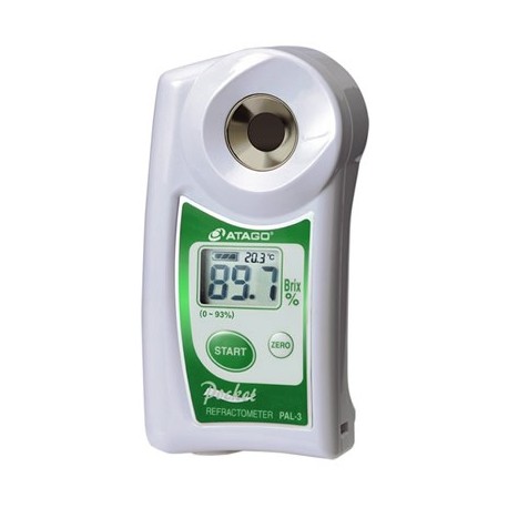 REFRACTÓMETRO DIGITAL PORTÁTIL 0.0 A 93% MOD PAL-3 ATAGO